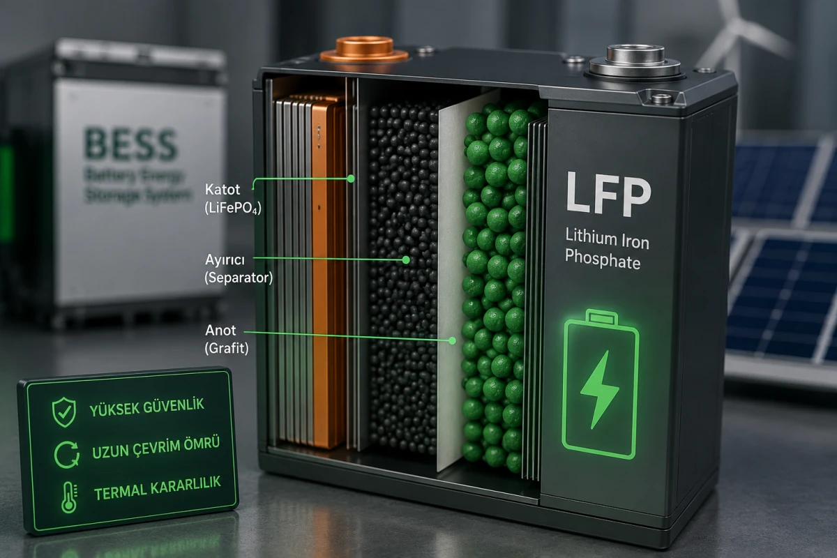 LFP Batarya Nedir? Lityum Demir Fosfat (Lithium Iron Phosphate) Teknolojisi Rehberi