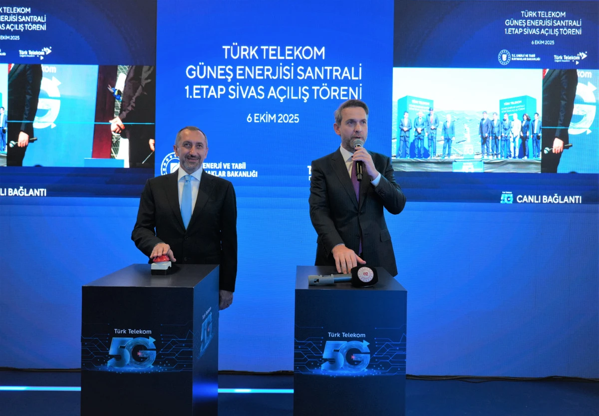 Türk Telekom Sivas’taki Dev GES yatırımını 5G ile İstanbul’dan Açtı