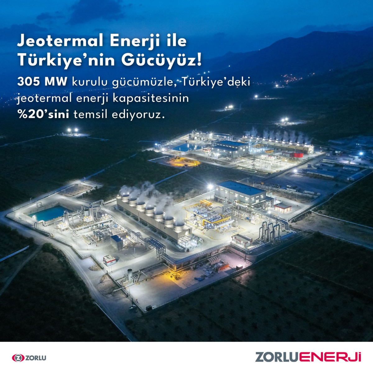Zorlu Enerji jeotermal enerji ile doğal kaynakları koruyarak geleceğe yatırım yapıyor